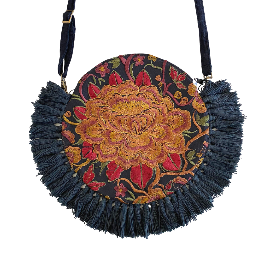 Tassel Crossbody Flor Canteen Bag | Clutch - Thailand