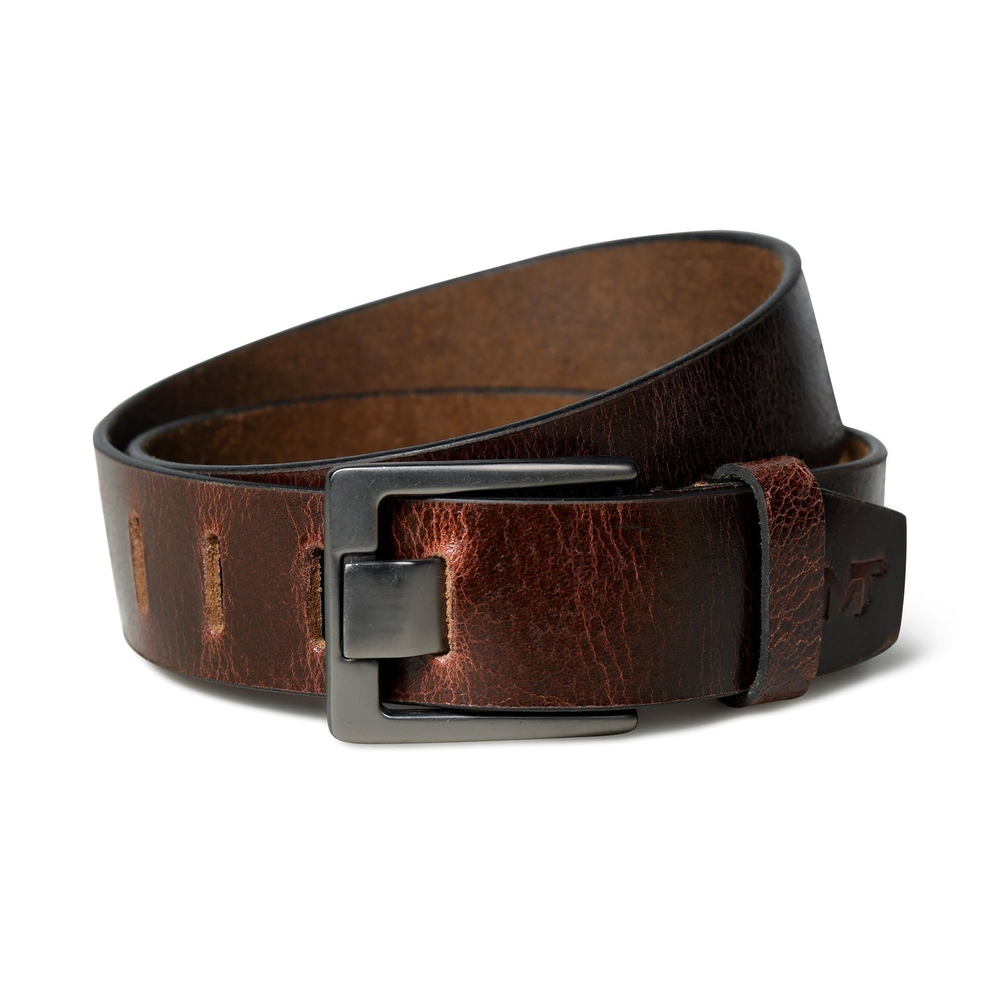 Timberline Dark Brown Leather Belt - Osadia Concept Store