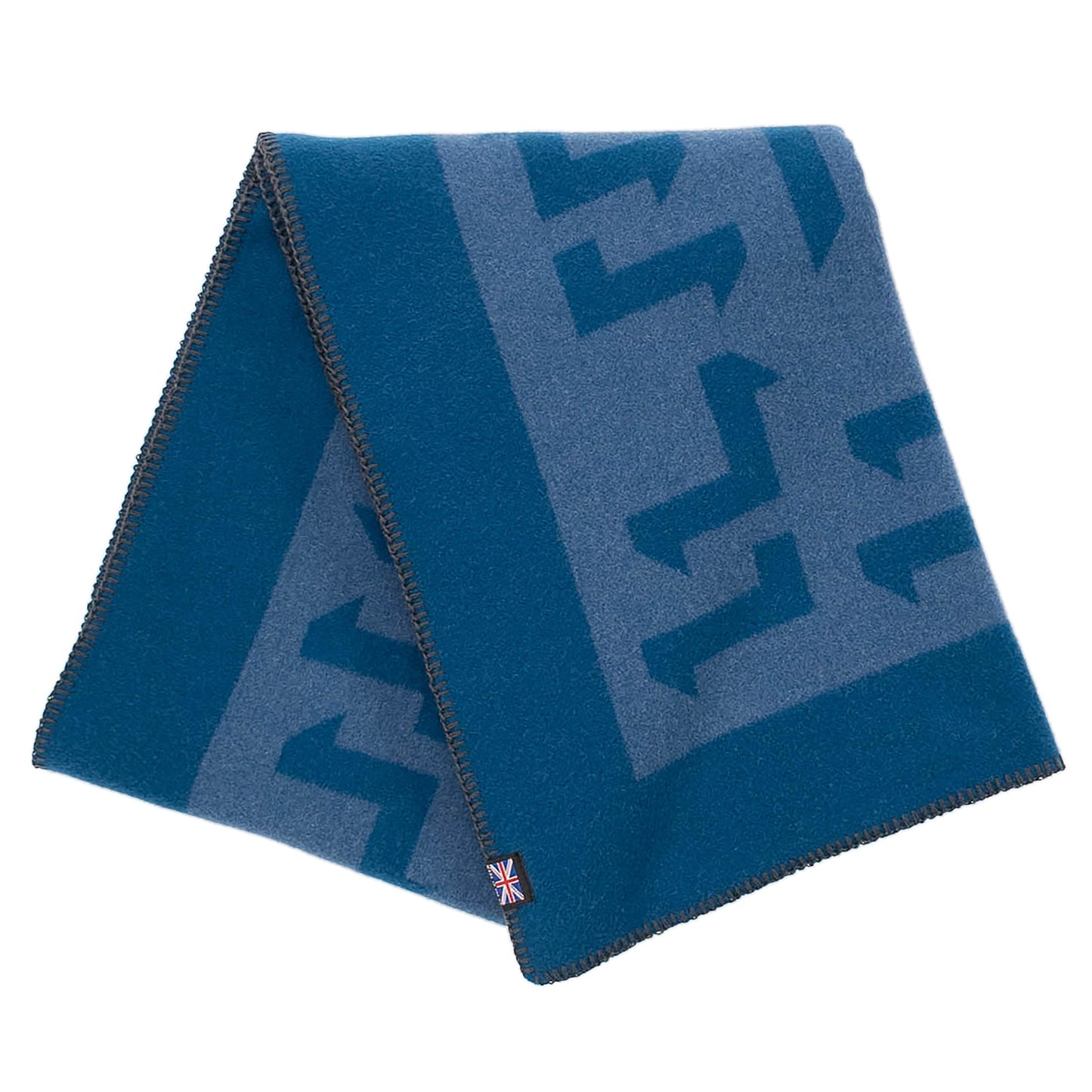 Prince of Scots Merino Wool Fleece Throw ~ Blue Expletive ~ - Osadia Concept Store