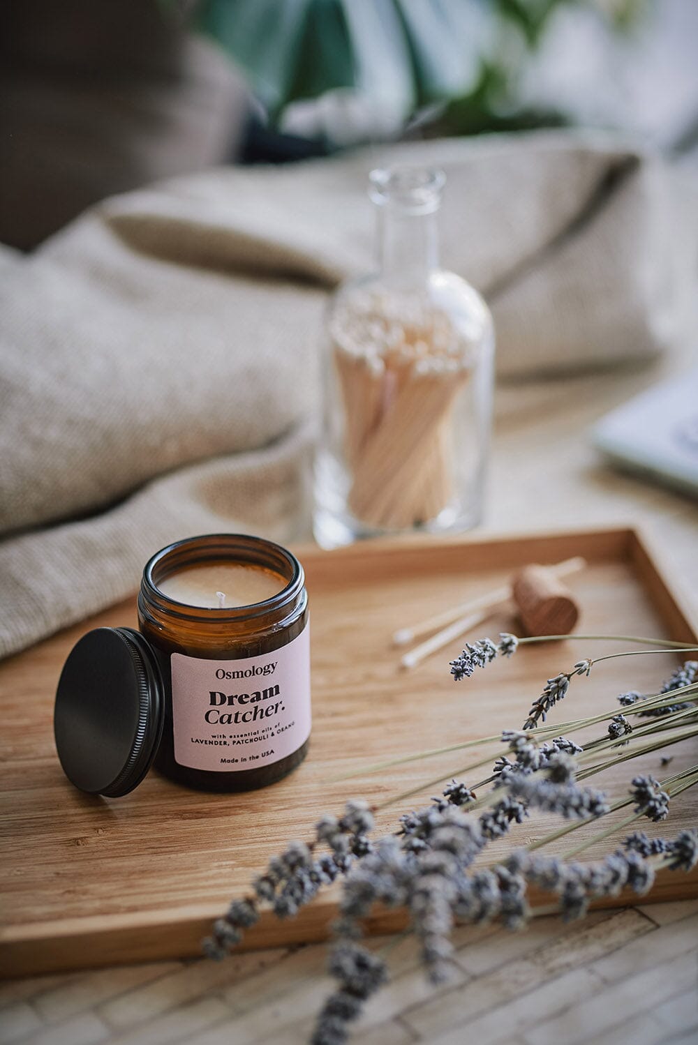Dream Catcher Scented Jar Candle - Lavender Patchouli and Orange