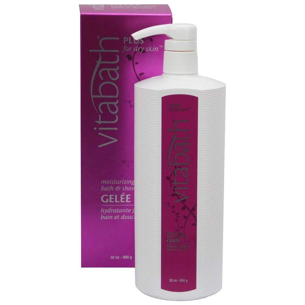 Vitabath Moisturizing Bath & Shower Gelee, Plus Dry Skin 32 oz