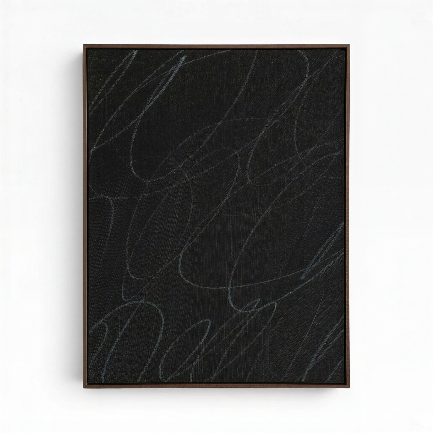 Gestural Marks in Charcoal by DSCVR Art Framed Canvas Wall Art