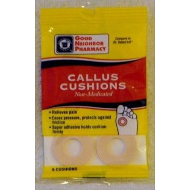 Good Neighbor Pharmacy GNP Callus Cushions, 6 Cushions