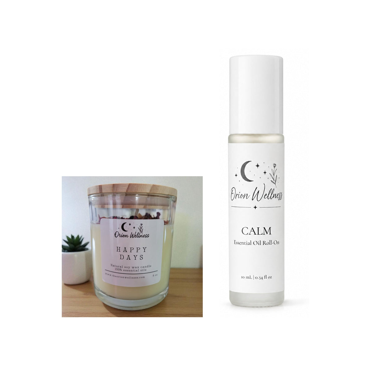 Happy Days Candle + Calm Duo