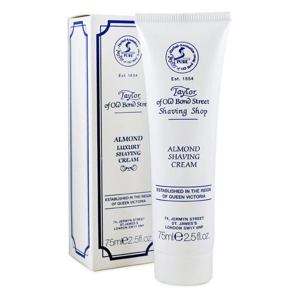 Taylor Of Old Bond Street Almond Shaving Cream Tube 2.5 Oz