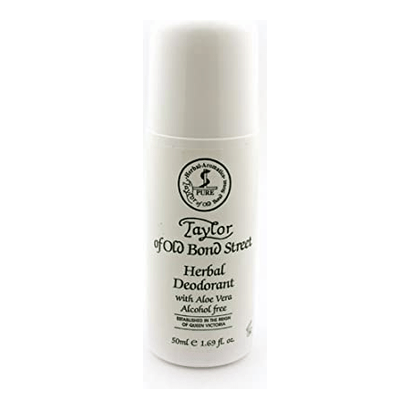 Taylor Of Old Bond Street Herbal Roll-On Deodorant With Aloe Vera 2 Oz