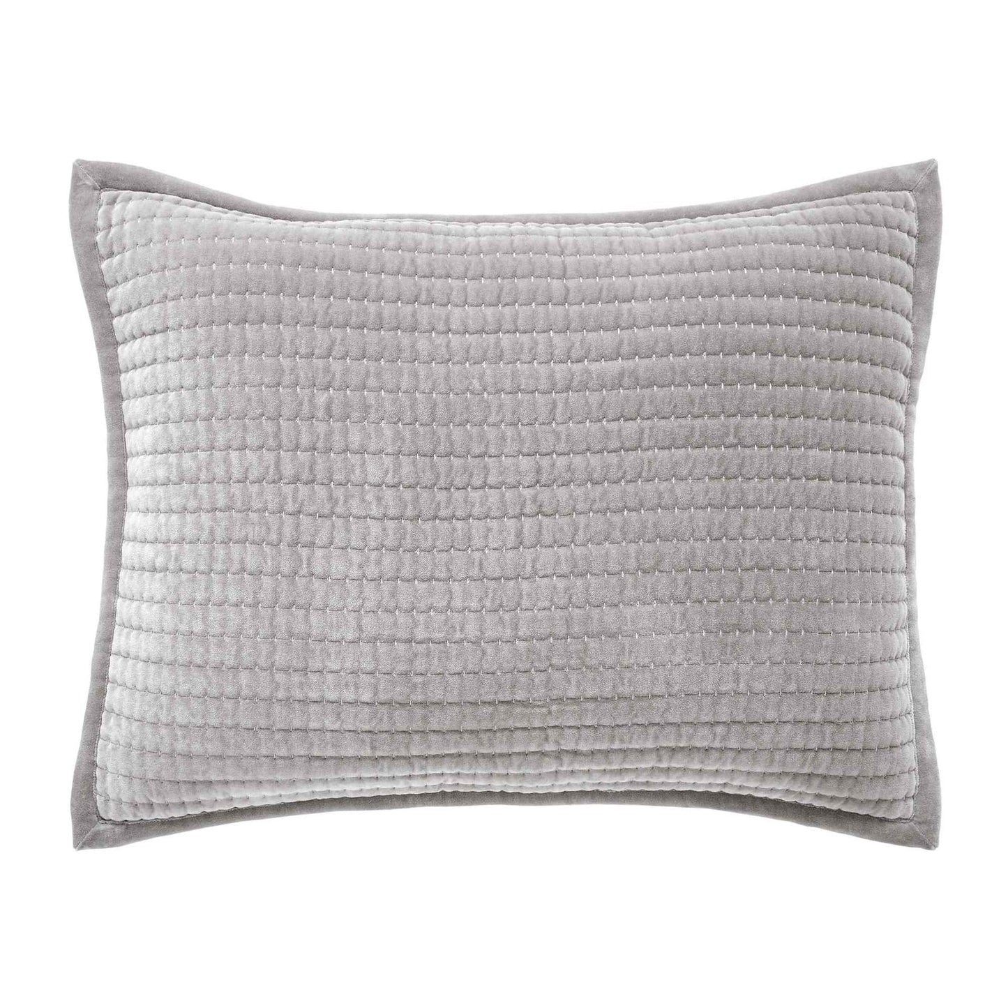 Milton Channel Stitched Velvet Coverlet Sham