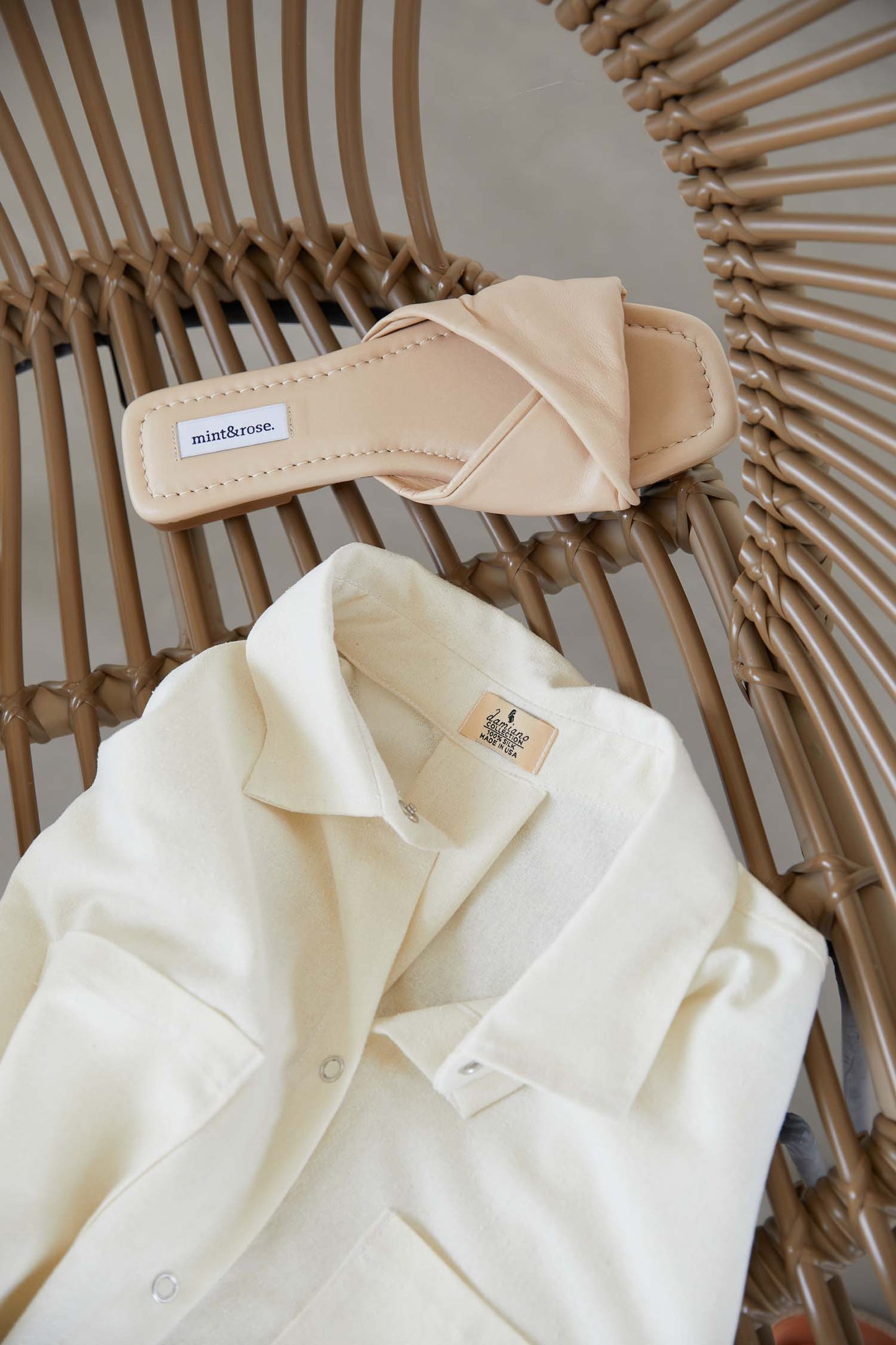 Relaxed Fit Raw Silk Shirt