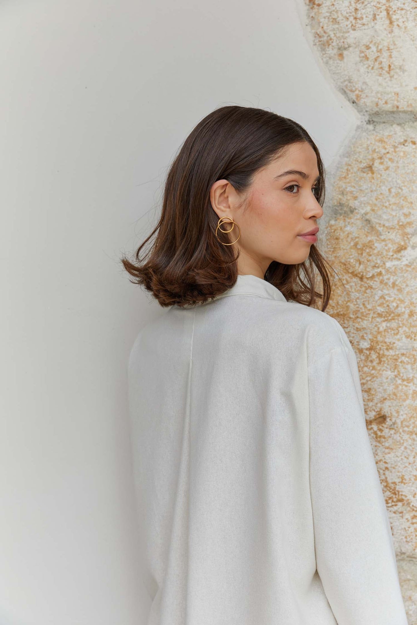 Relaxed Fit Raw Silk Shirt