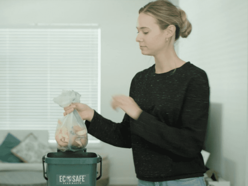 EcoSafe Zero Waste 2.5 Gal Compostable Bags 16x17 for Kitchen Caddies & Countertop Bins (QTY 720), BPI Certified, SKU HB1617-6