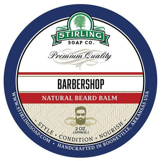 Stirling Soap Co. Barbershop Natural Beard Balm 2 Oz