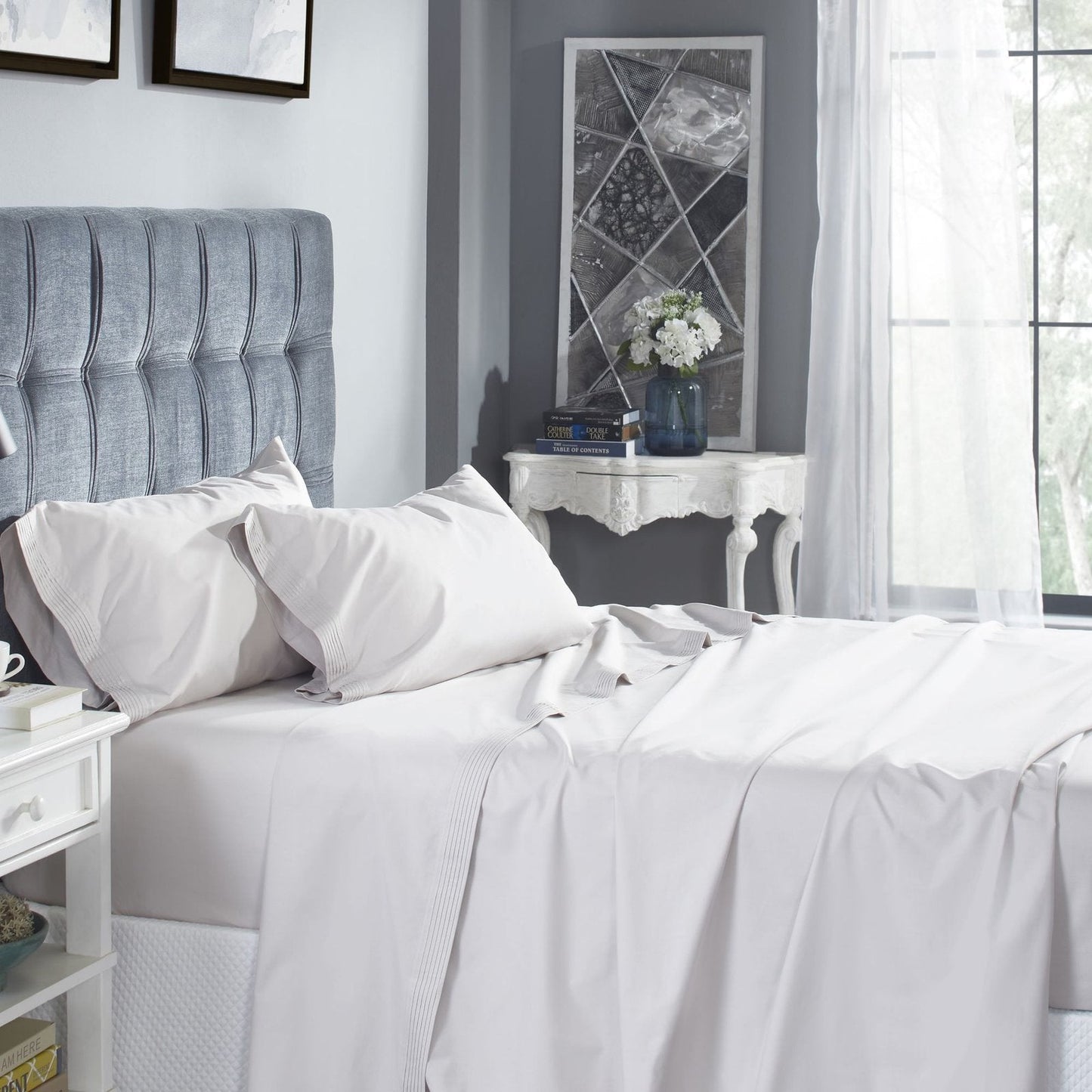 Venice Egyptian Cotton Percale Sheet Set