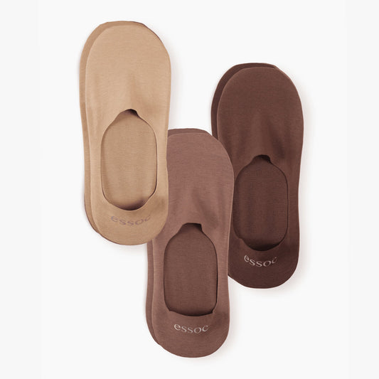 Unisex Cotton No Show Socks 3-Pack | Multi-Color