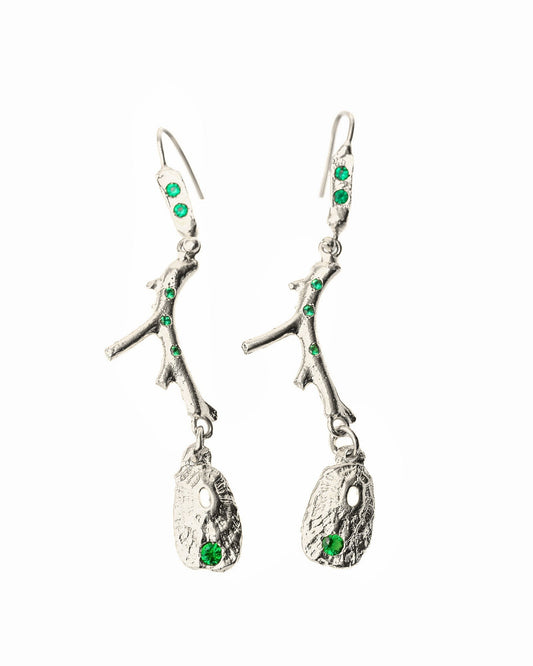 Outer Reef Emerald Earring Set