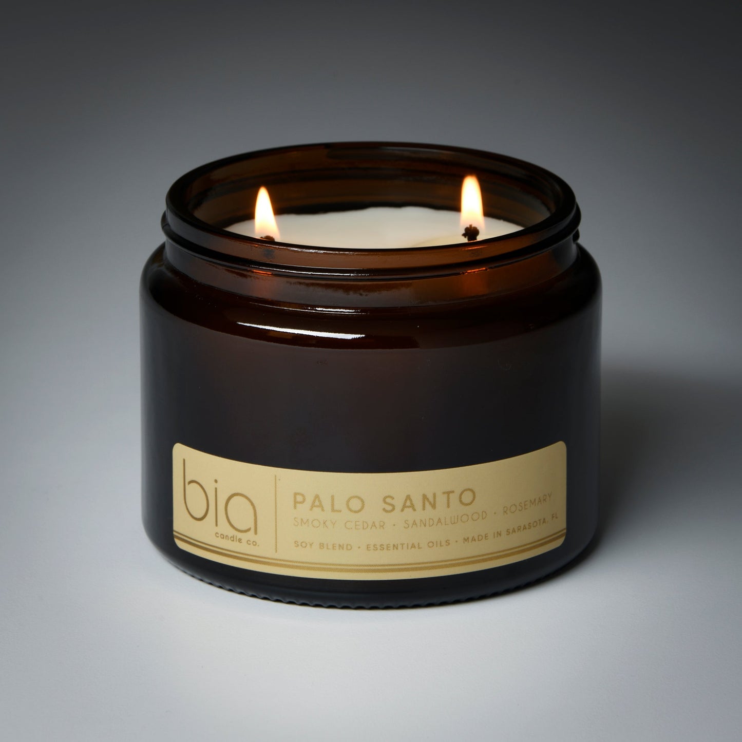 Palo Santo Soy Blend Candle — Cedarwood, Incense & Sandalwood