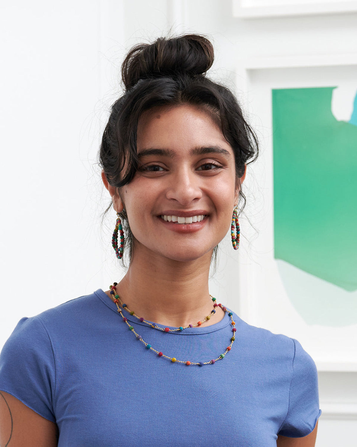 Dotted Kantha Milieu Necklace
