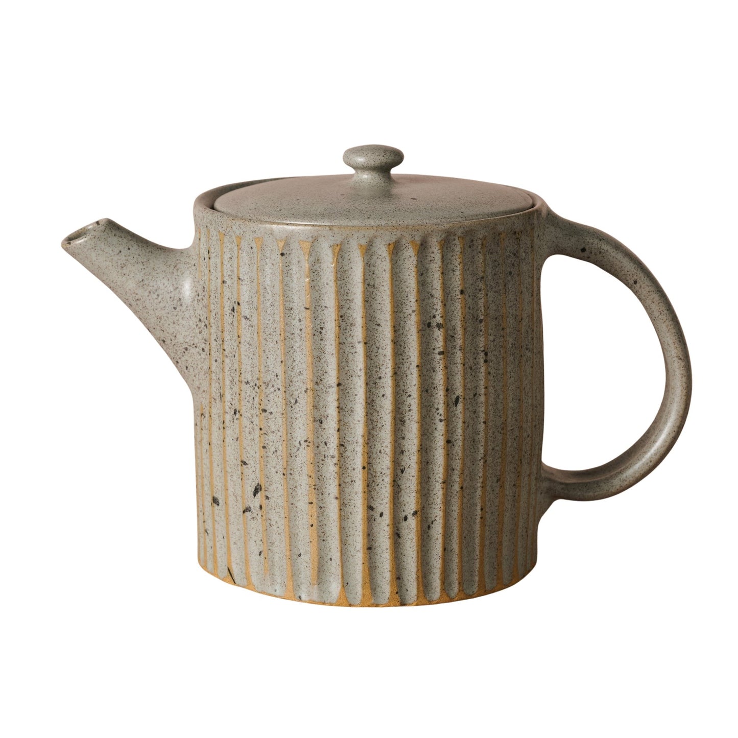 Sundara Fluted Ceramic Teapot