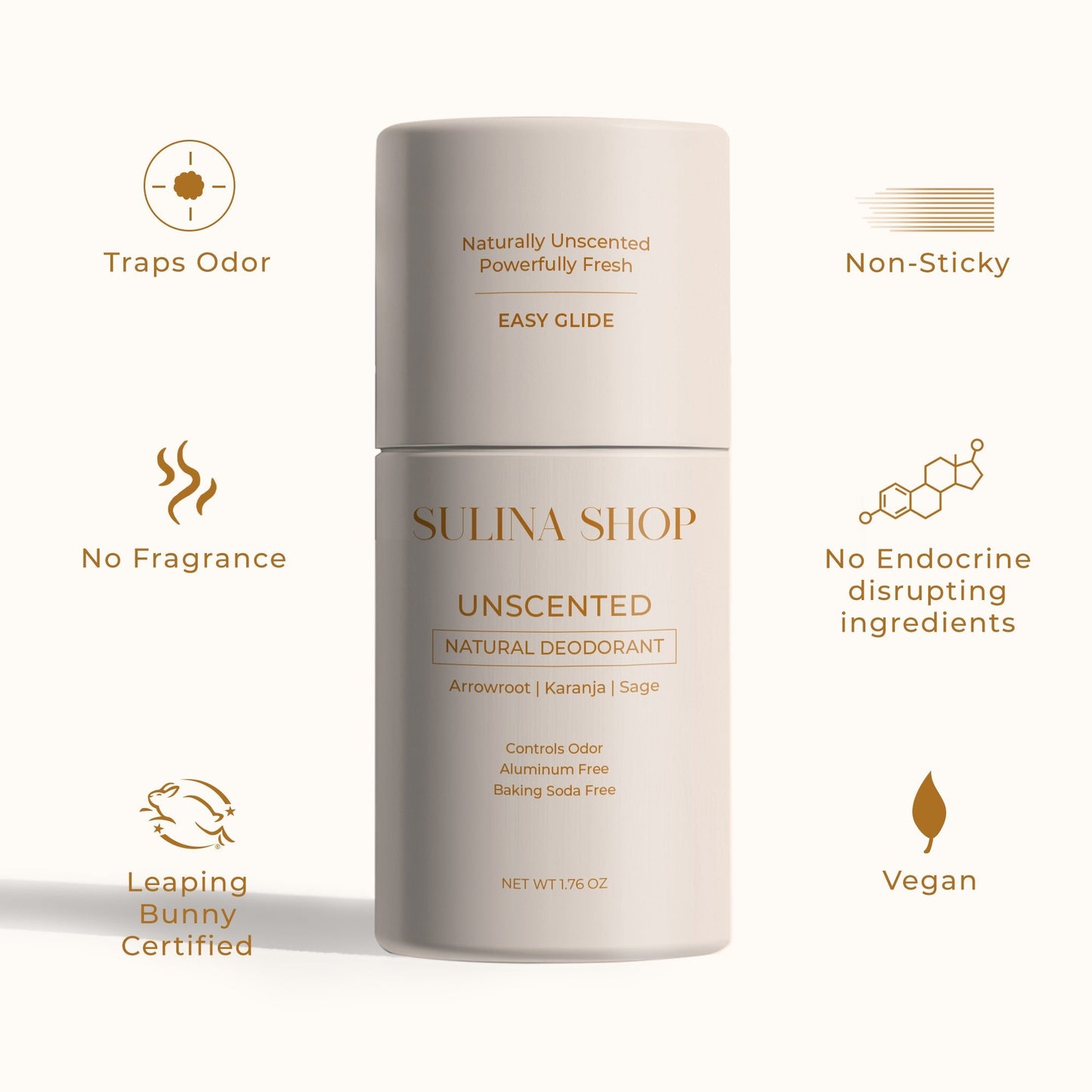 Unscented Natural Deodorant