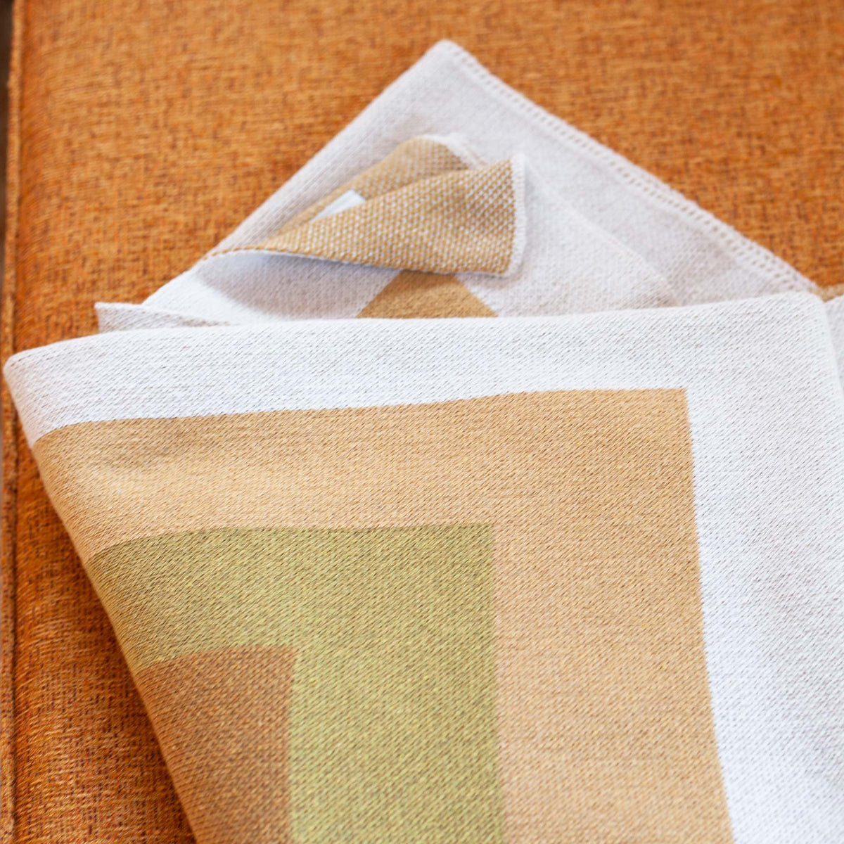 Bauhaus - Cotton Sustainable Knit Geometric Throw Blanket