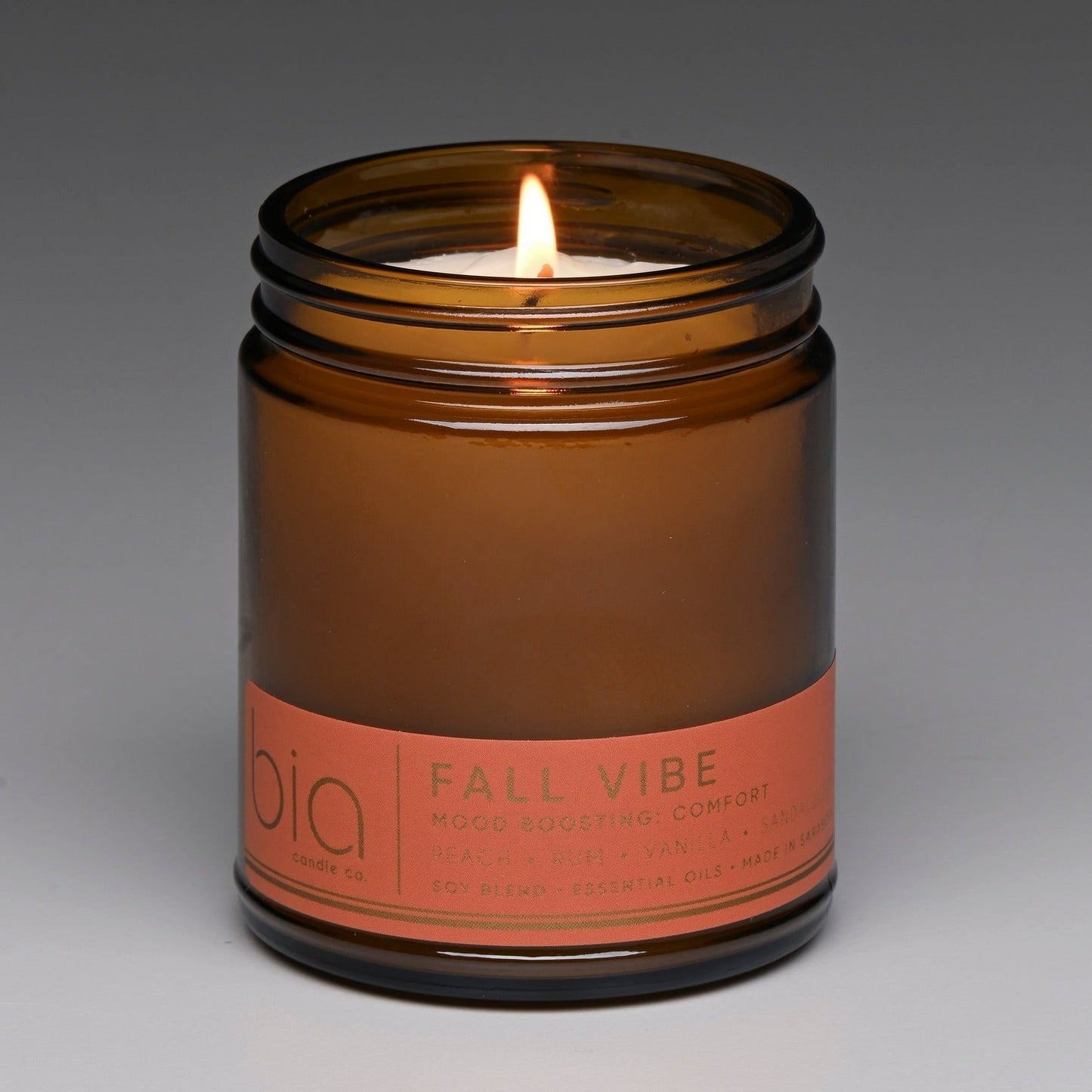 Fall Vibe Functional Fragrance Soy Blend Candle — Spiced Fruit, Cedarwood & Vanilla