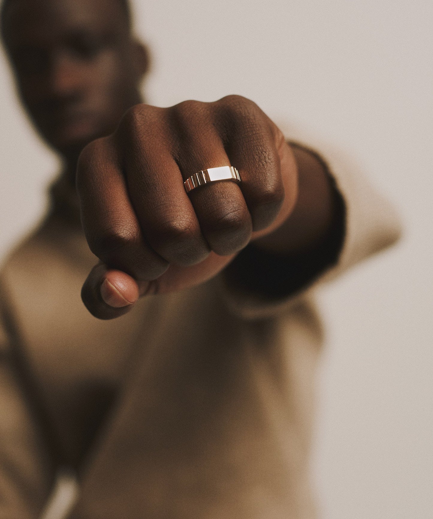 James Groove Signet Ring 14k Recycled Solid Gold