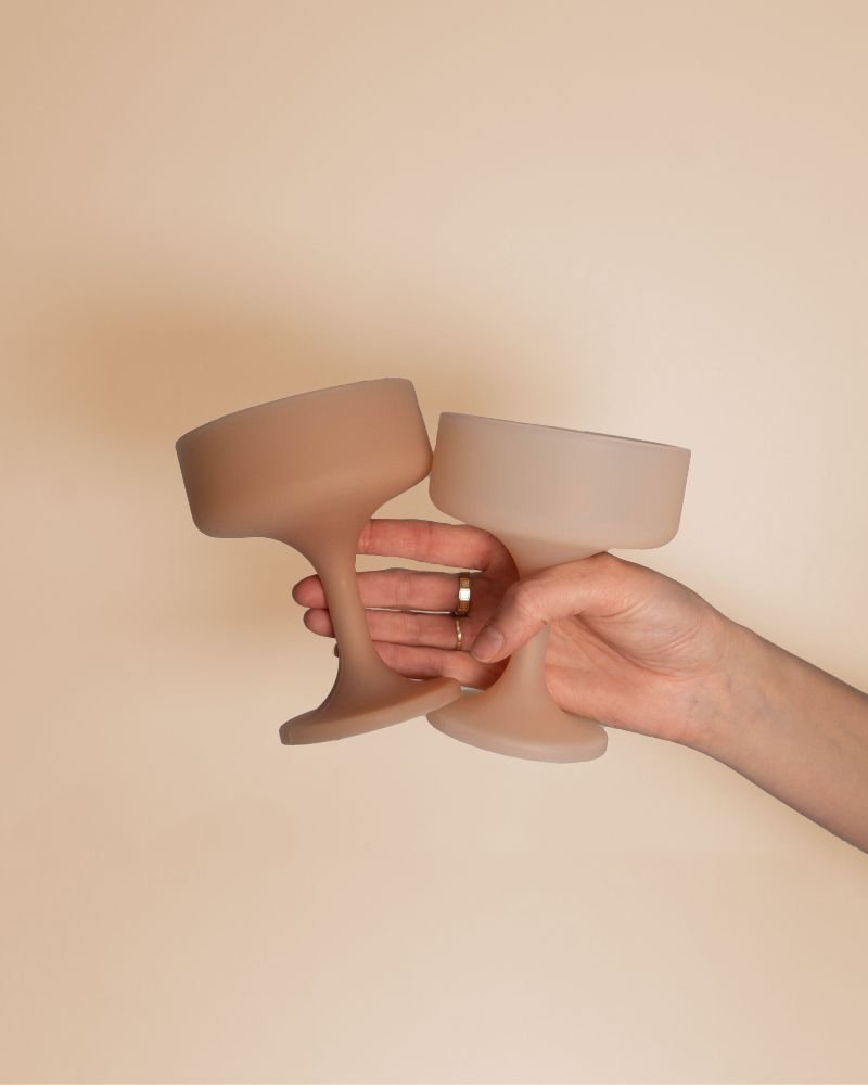 wheat + oat | mecc |  silicone unbreakable cocktail glasses