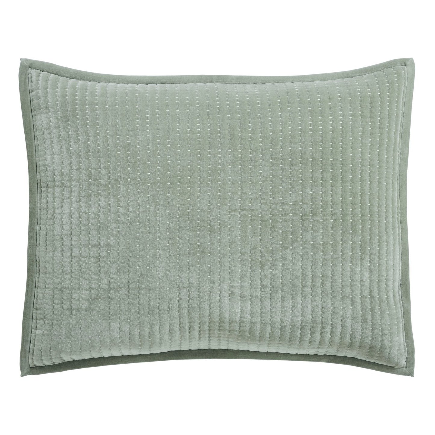 Milton Channel Stitched Velvet Coverlet Sham
