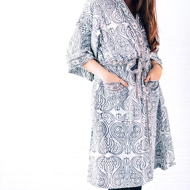 Paisley Cotton Robe