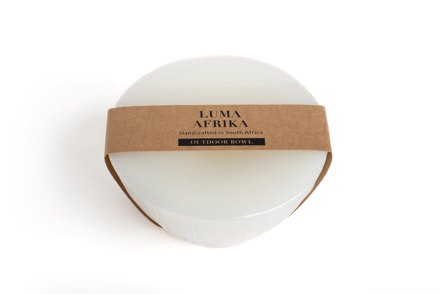 Luma Afrika Outdoor Candle Bowl & Insect Repelliant - White / Medium