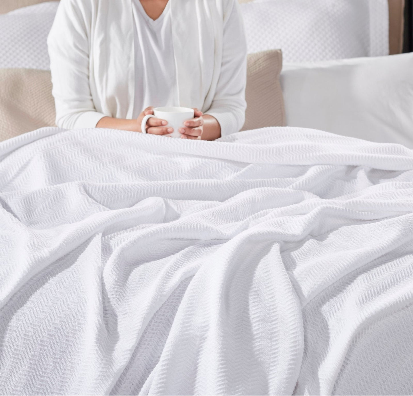 Riviera Chevron Cotton Blanket