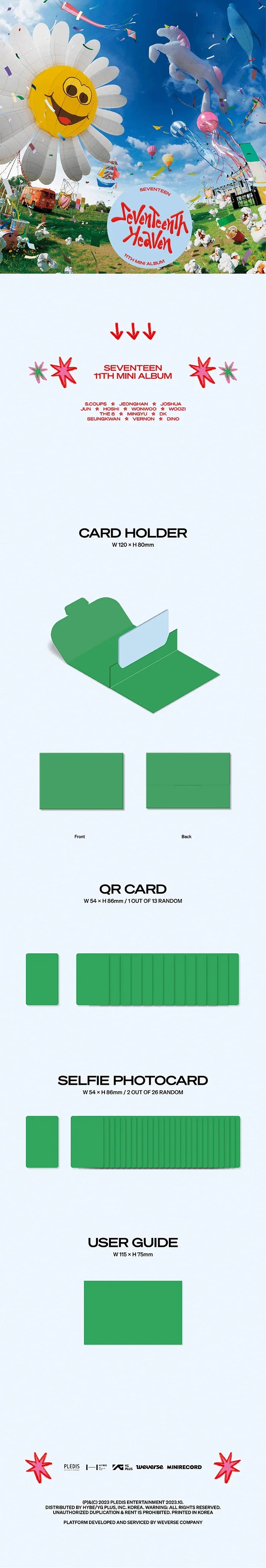 Seventeen 11th Mini Album - Seventeenth Heaven