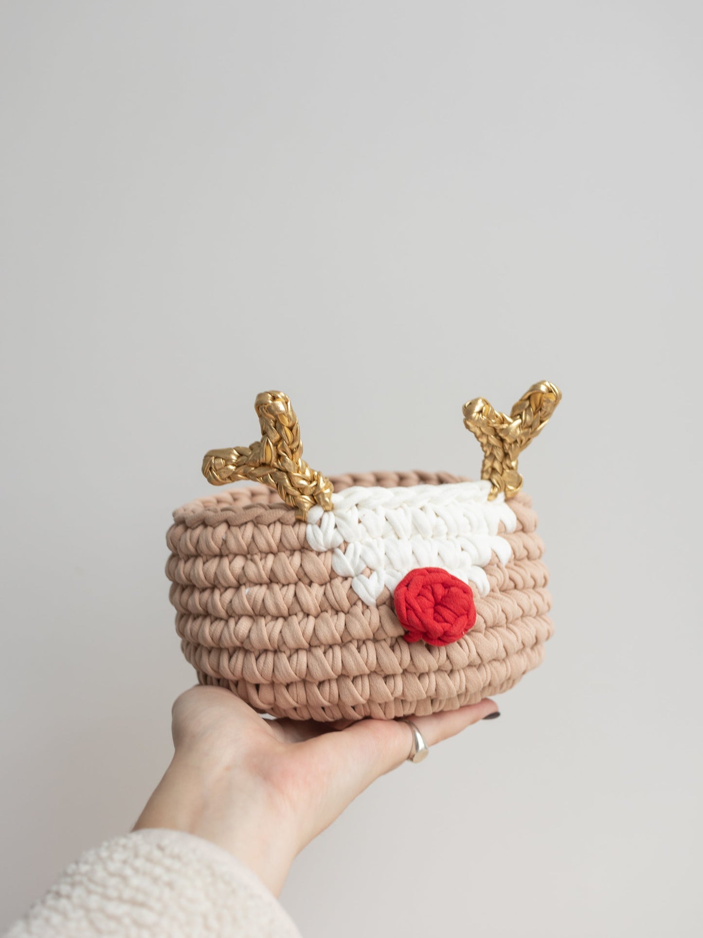 Christmas Deer and Santa Baskets