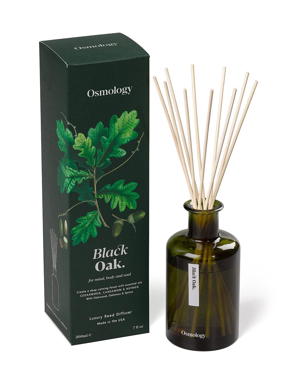 Black Oak Reed Diffuser - Cedarwood Cardamon and Nutmeg