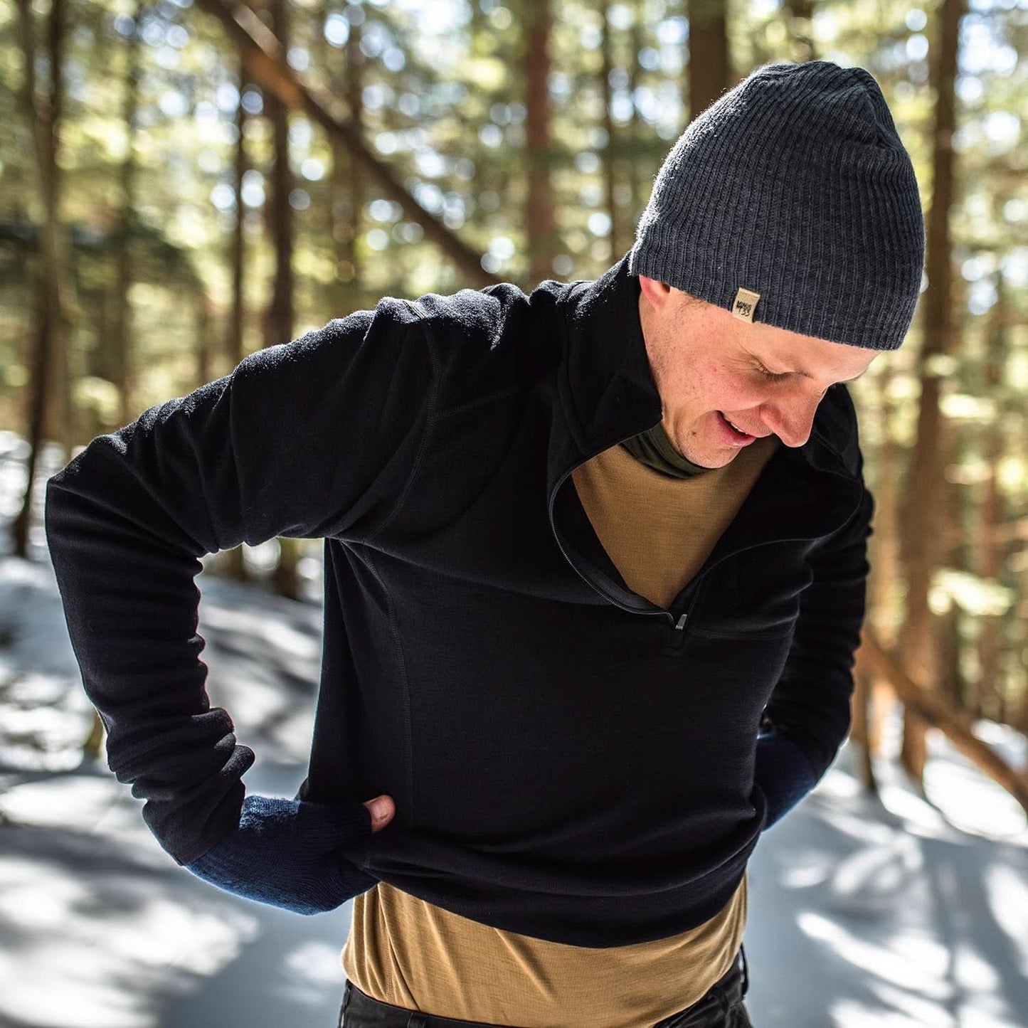 Heavyweight Men's Wool 1/4 Zip - 100% Merino Wool - Osadia Concept Store