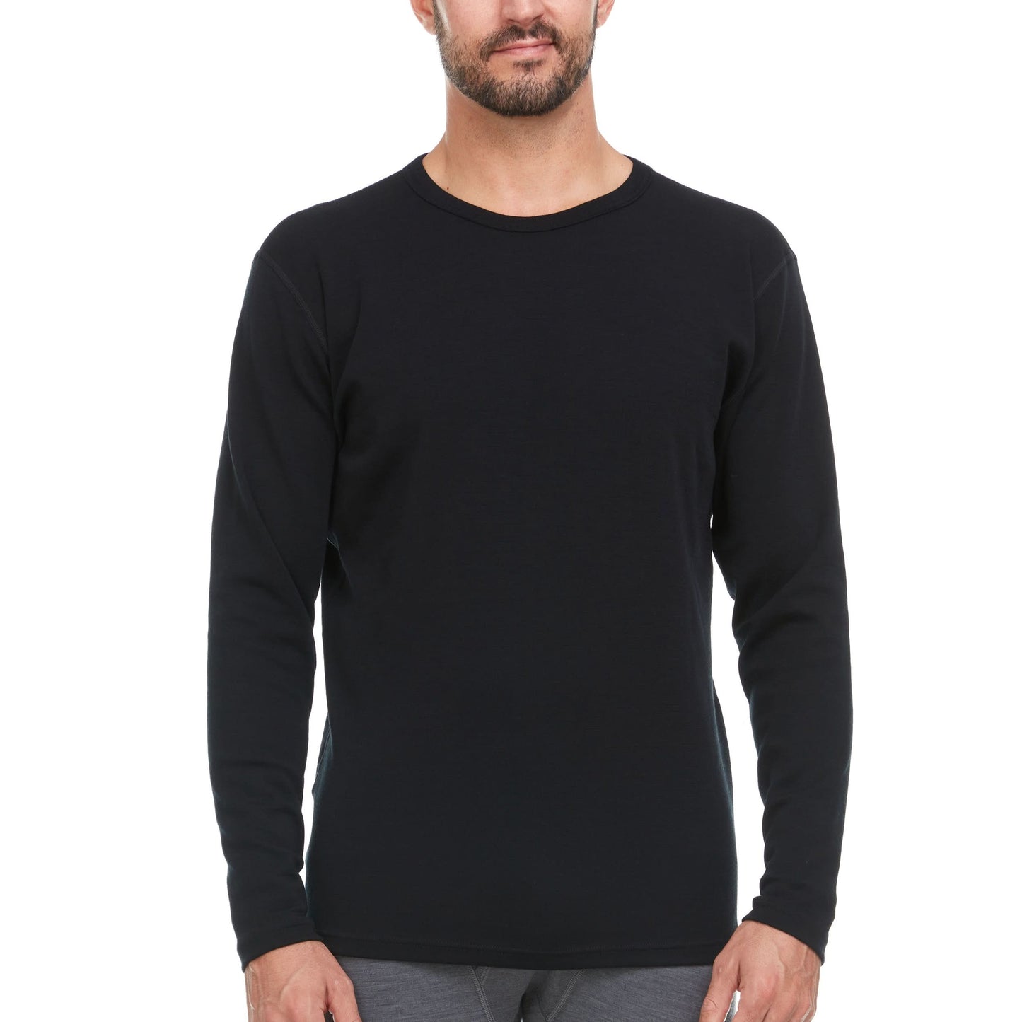 Men's Wool Thermal Top Midweight Base Layer - 100% Merino Wool - Osadia Concept Store