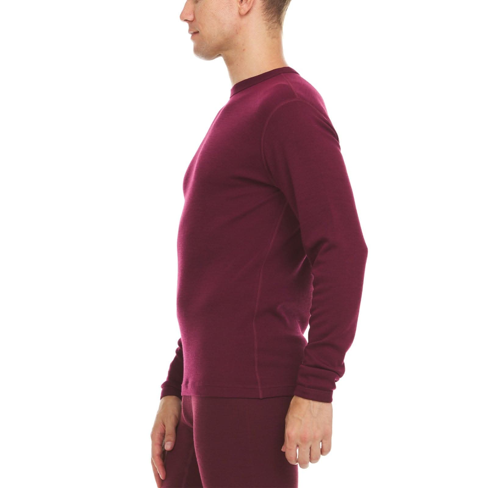 Men's Wool Thermal Top Midweight Base Layer - 100% Merino Wool - Osadia Concept Store