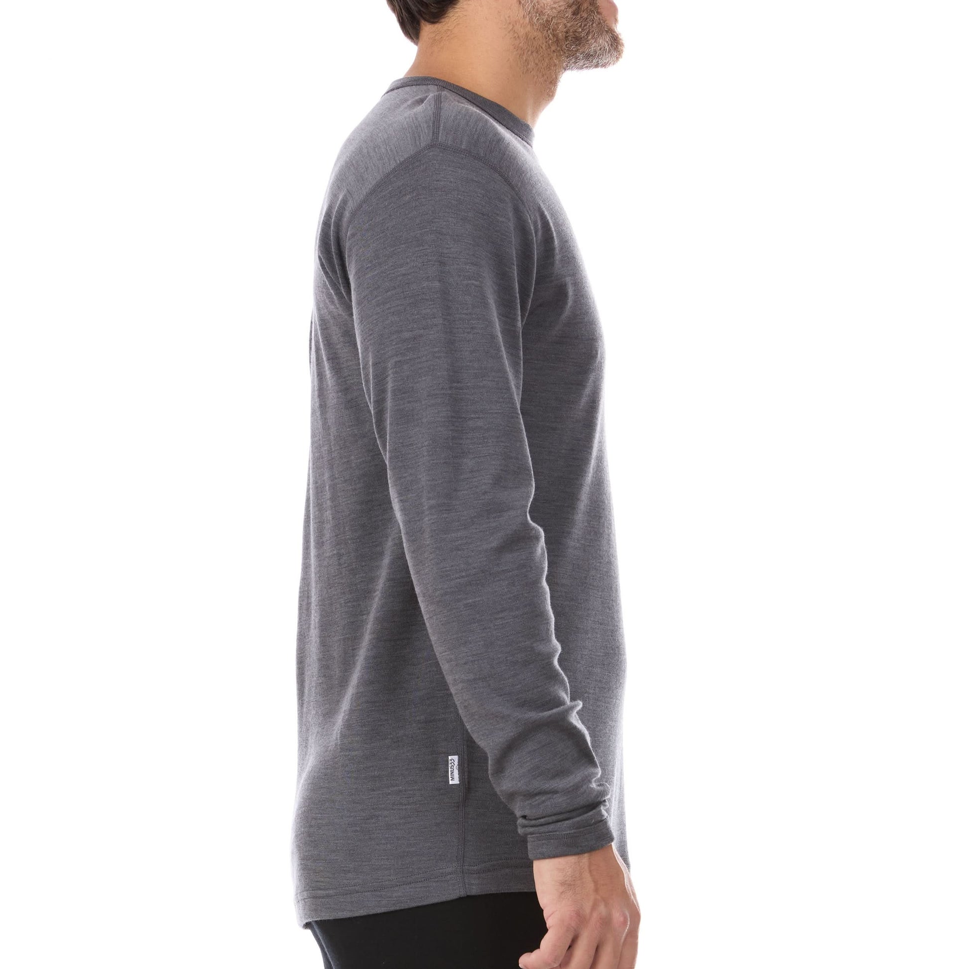 Men's Wool Thermal Top Midweight Base Layer - 100% Merino Wool - Osadia Concept Store