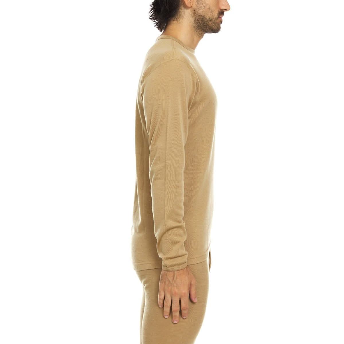 Men's Wool Thermal Top Midweight Base Layer - 100% Merino Wool - Osadia Concept Store