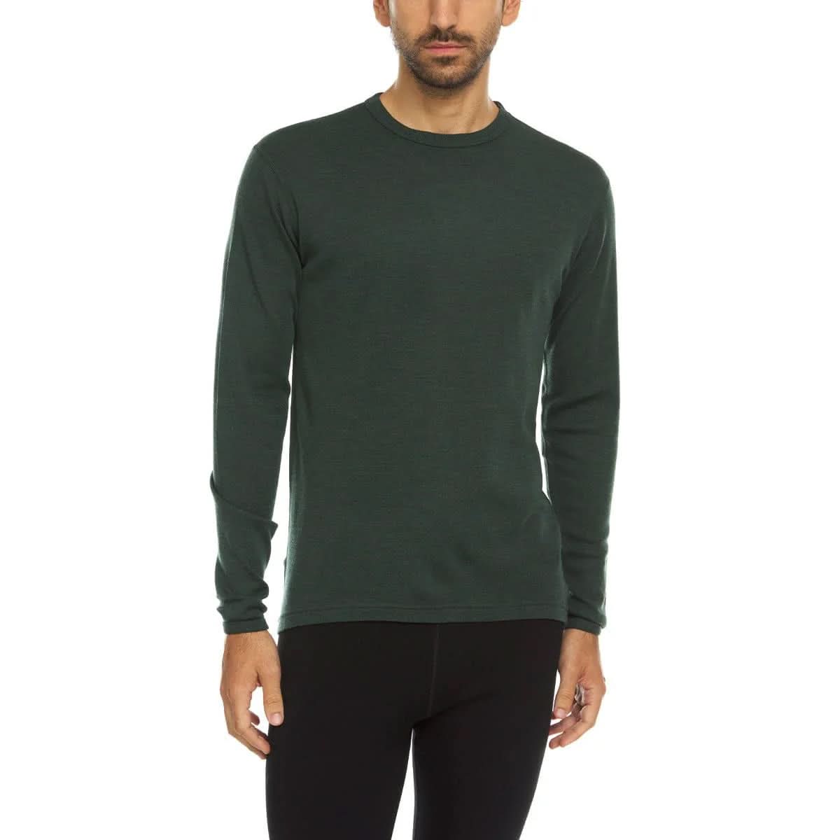 Men's Wool Thermal Top Midweight Base Layer - 100% Merino Wool - Osadia Concept Store