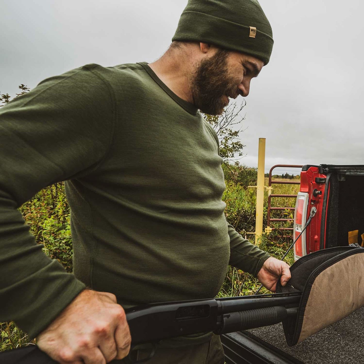 Men's Wool Thermal Top Midweight Base Layer - 100% Merino Wool - Osadia Concept Store