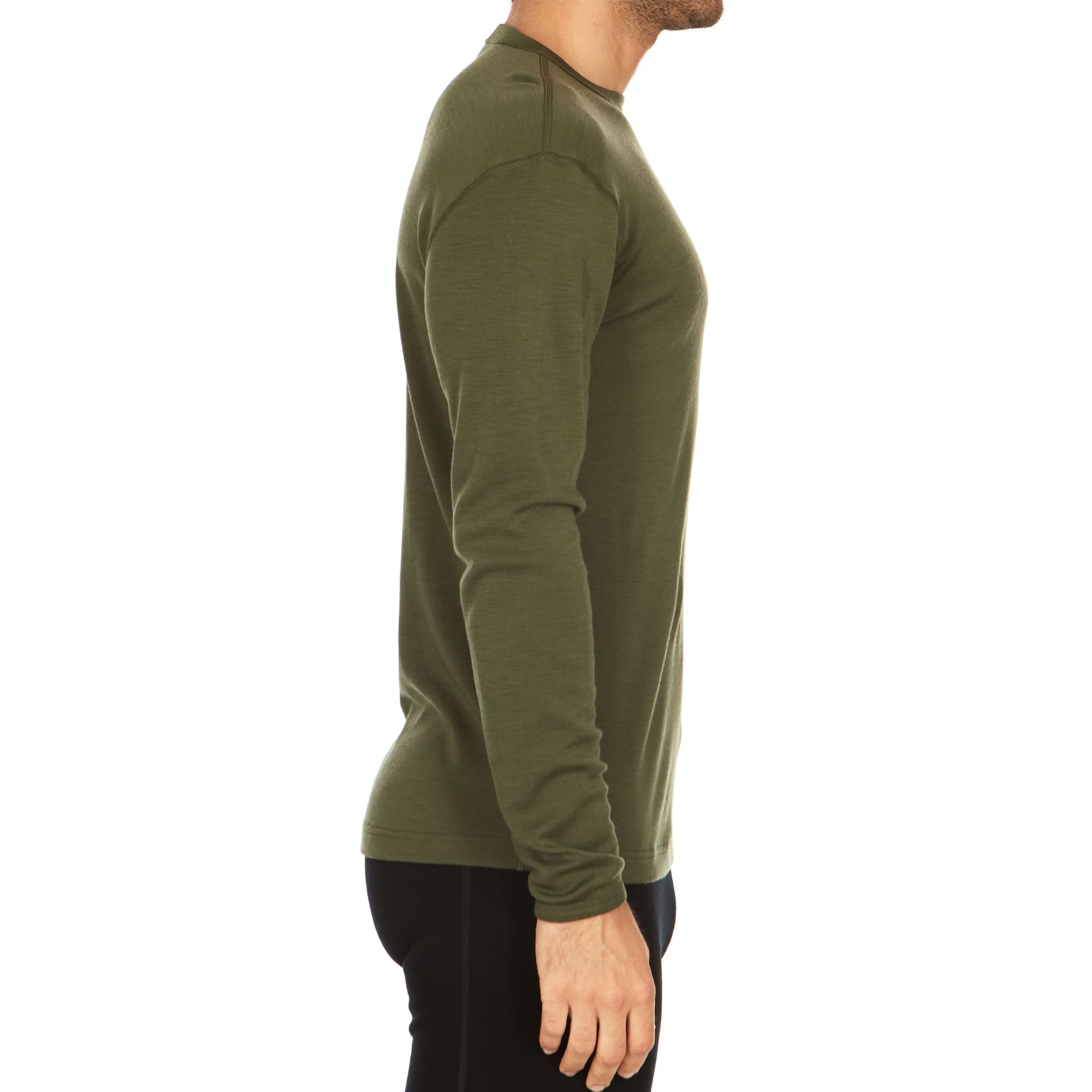 Men's Wool Thermal Top Midweight Base Layer - 100% Merino Wool - Osadia Concept Store