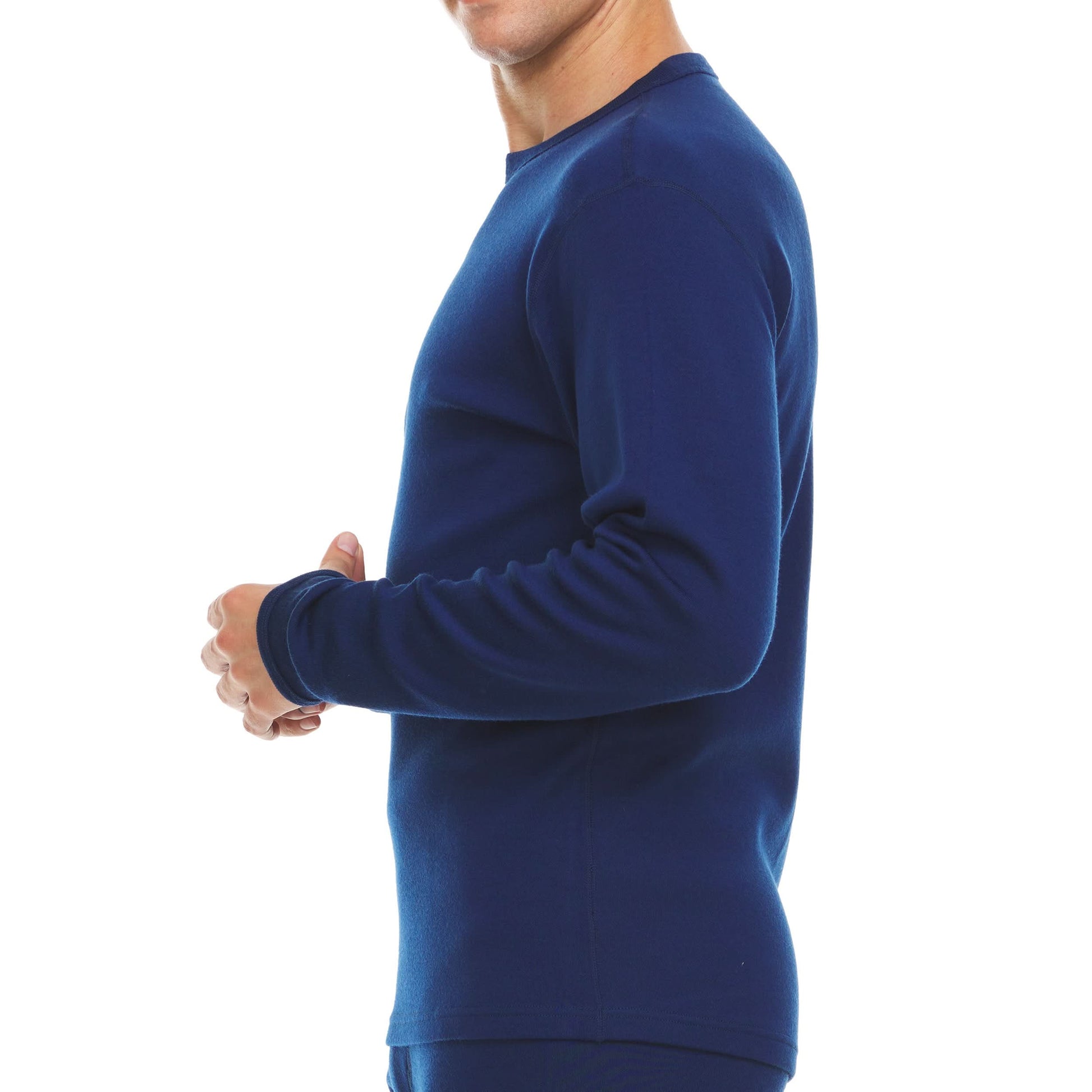 Heavyweight Men's Wool Crew Top - 100% Merino Wool - Osadia Concept Store