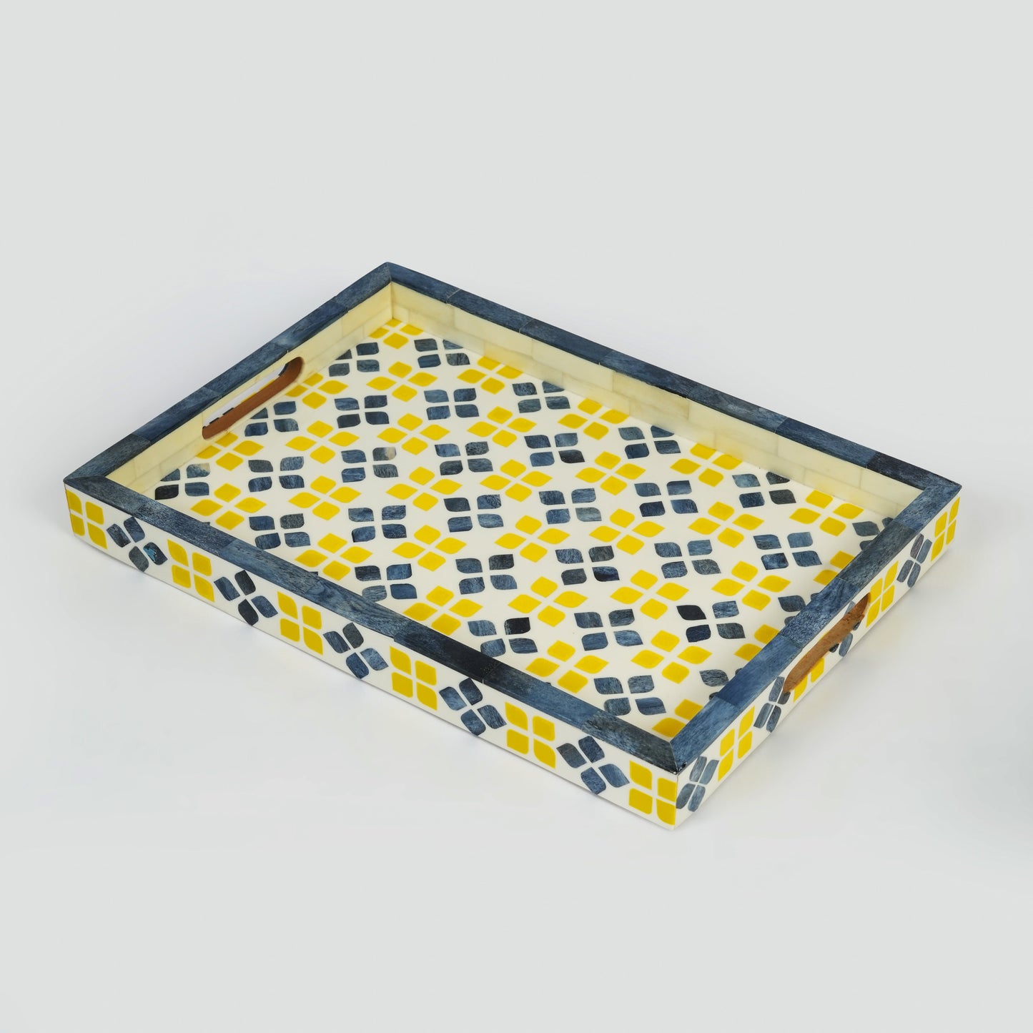 Marigold Mosaic Bone Inlay Tray