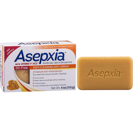 Asepxia Oil-Free Deep Cleansing Anti-Sebum Acne Bar Soap 4.0 oz