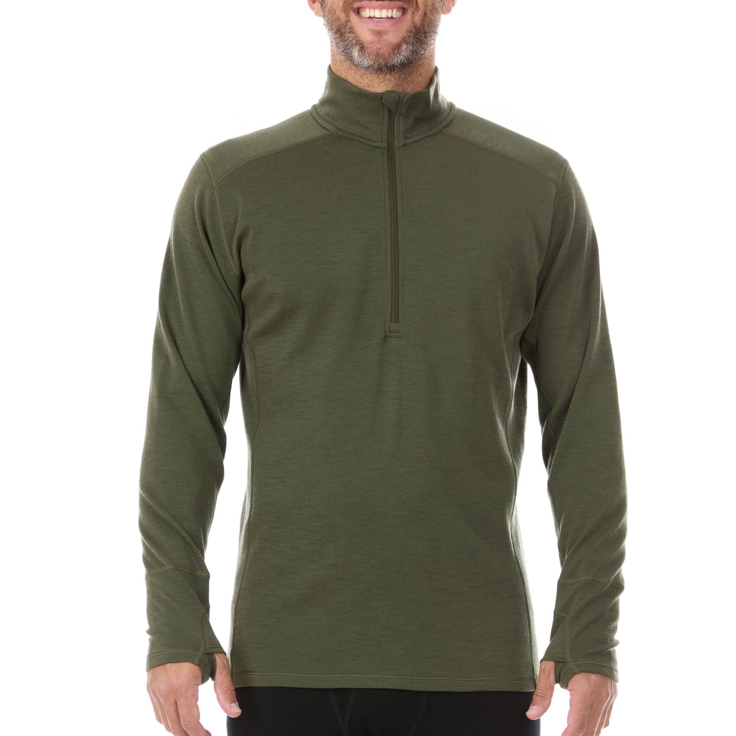 Midweight Men's Wool 1/4 Zip -  100% Merino Wool - Osadia Concept Store
