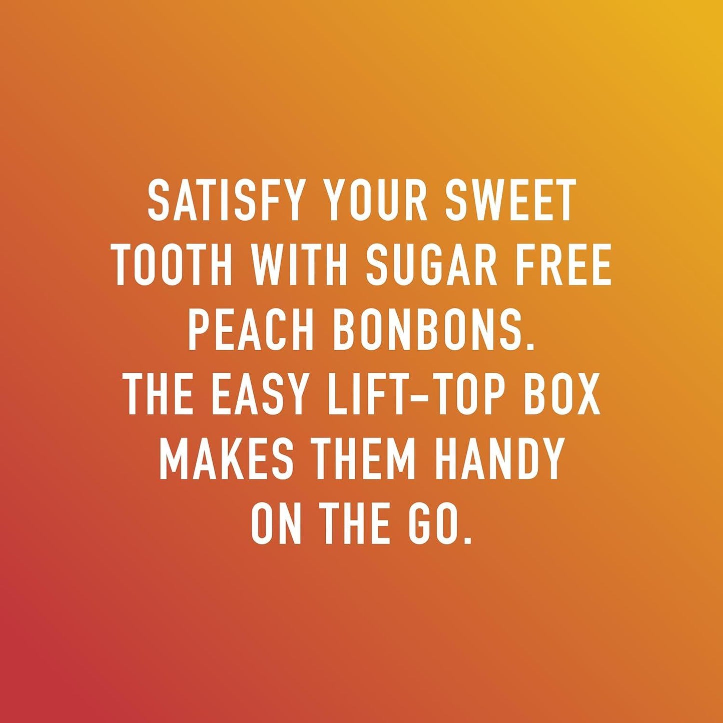 Swiss Imports Peach Sugarfree Candy Bonbons - 1.4oz