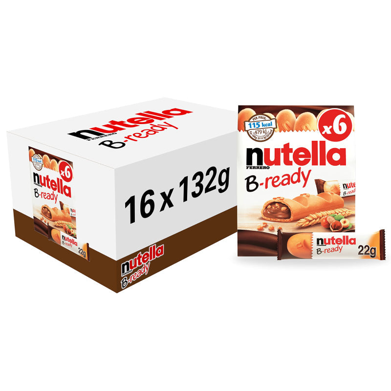 Nutella B-Ready Filled Wafer 2 Count 1.55 Oz
