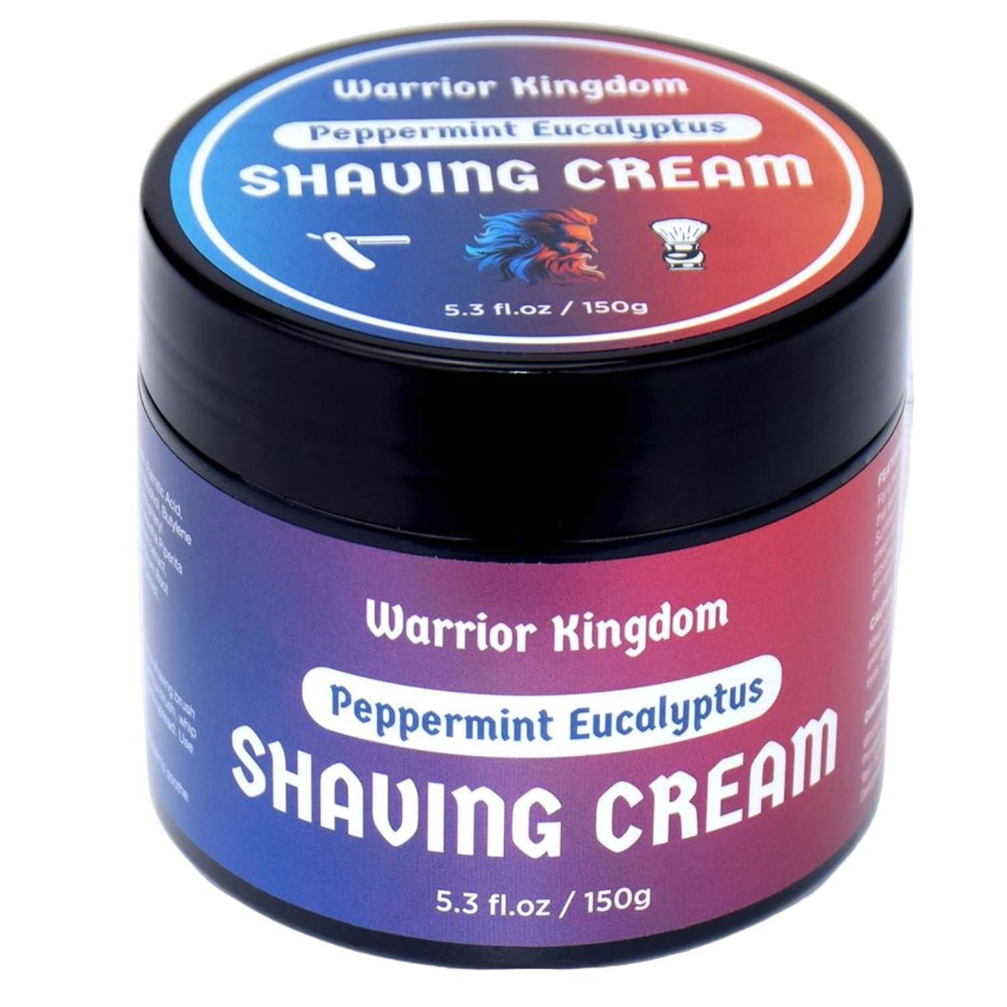 WhollyKaw Warrior Kingdom Luxury Shaving Cream - Peppermint Eucalyptus