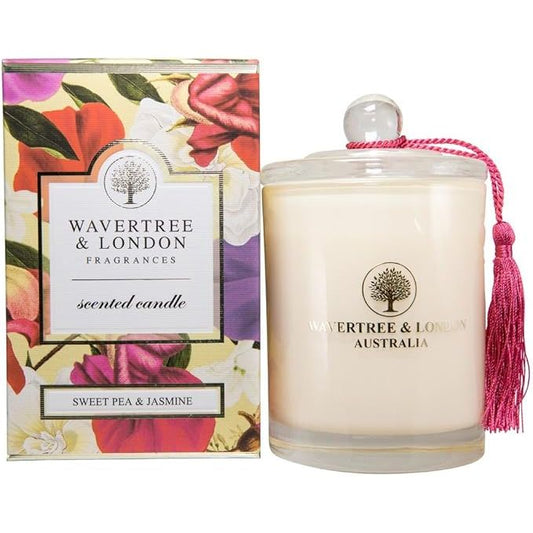 Wavertree & London Sweet Pea & Jasmine Scented Candle