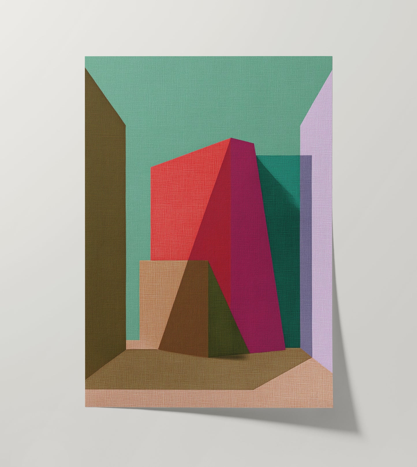 Form and Structure No. 12 — Geometric Abstract Art Print